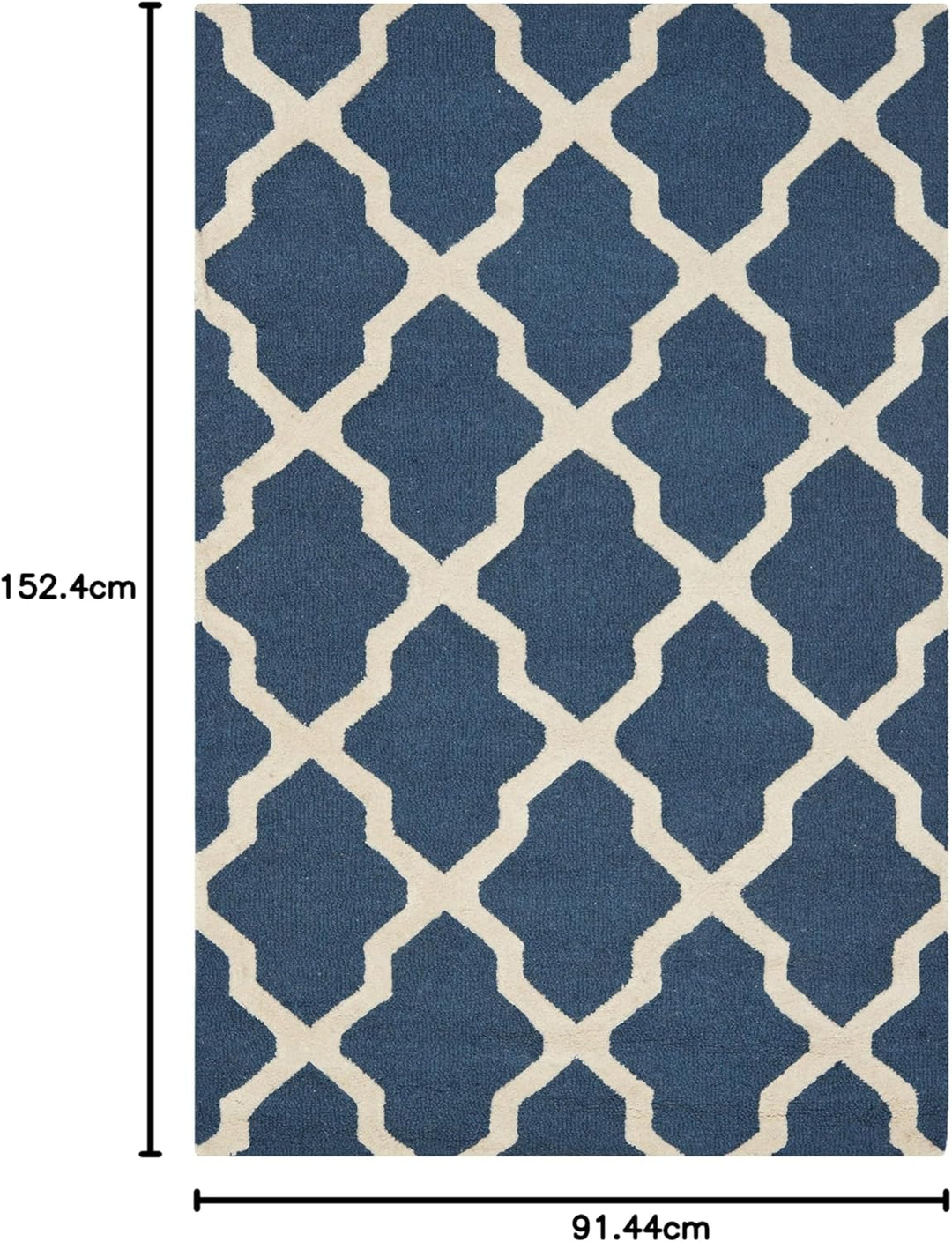 SAFAVIEH Spalier Teppich für Wohnzimmer, Esszimmer, Schlafzimmer - Cambridge Collection, Kurzer Flor