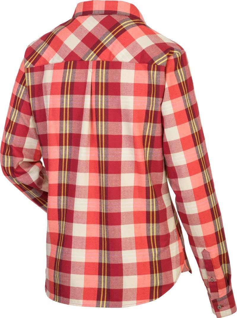 Salewa Damen Fanes Flannel 2 Pl W L/S SRT Hemd 44/38 M Hot C/Capr/Cornell, 44/38 M Hot C/Capr/Cornel