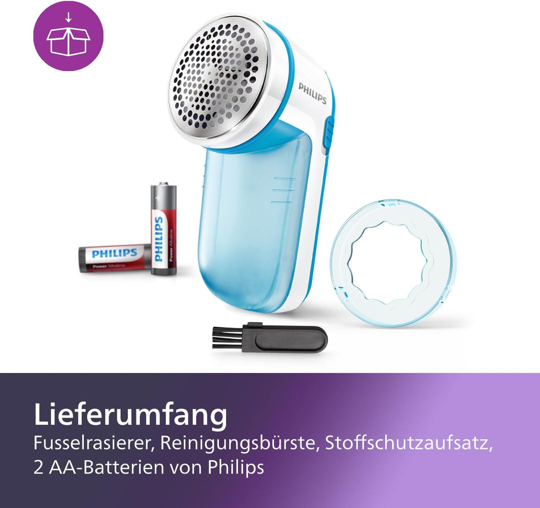 Philips Fusselrasierer – Fusselentferner für Kleidungsstücke, geeignet für alle Textilien, 2 Höhenei