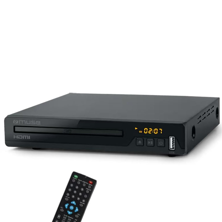 Muse M-55 DV Full HD DVD-Player, kompatibel mit DVD+R/RW, CD, CD-R/RW, MP3-, JPEG- und Xvid-Wiederga