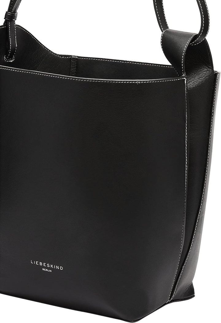 Liebeskind Damen Bowie Hobo M Schwarz, Schwarz