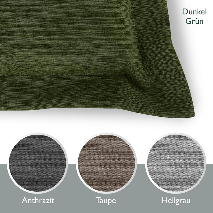 Beautissu 2er Set Premium Gartenstuhlauflage Hochlehner 120x50x7cm Dicke Polster Gartenstuhlauflage