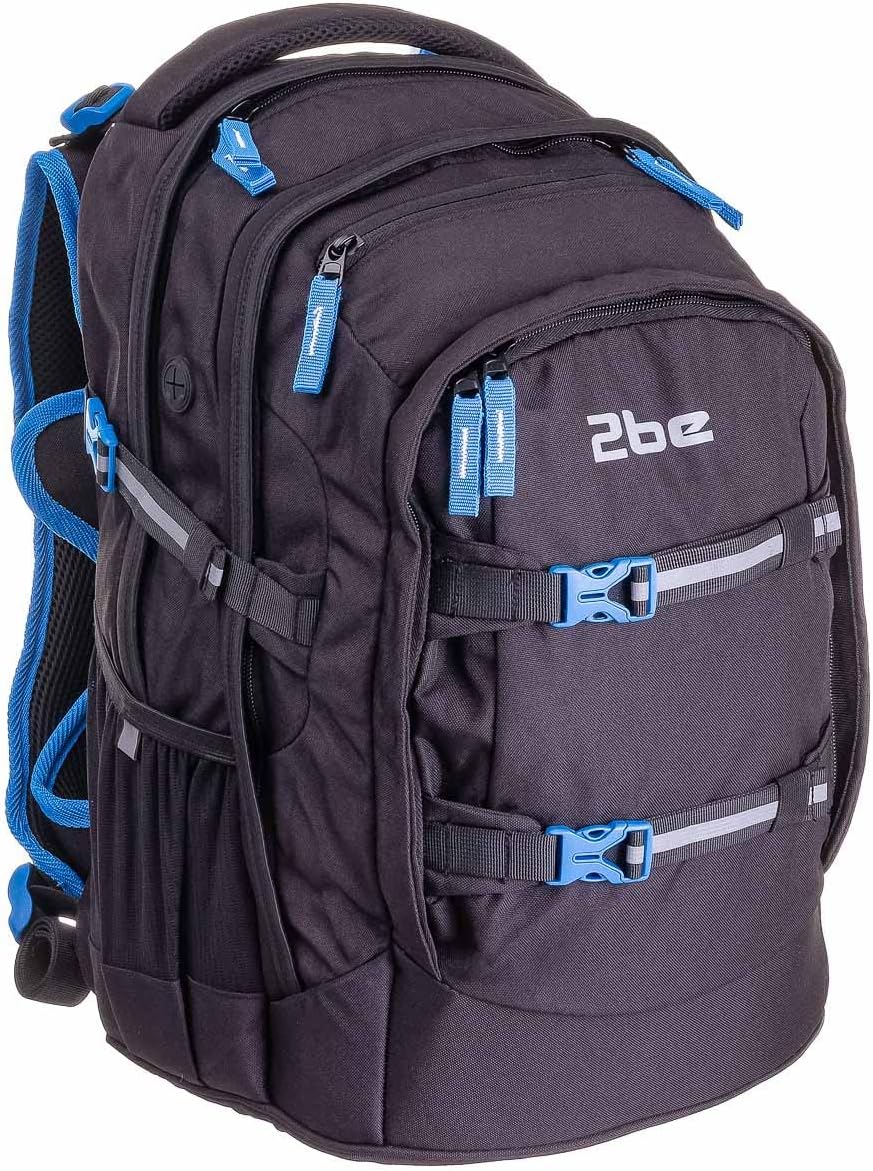 2be Schulrucksack 66320 Ergo School Backpack Black