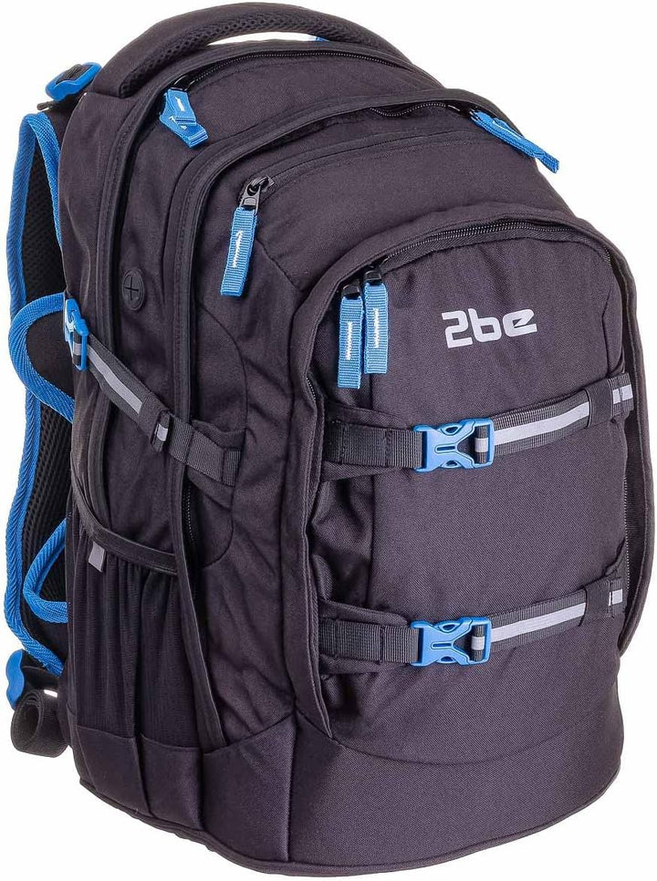 2be Schulrucksack 66320 Ergo School Backpack Black