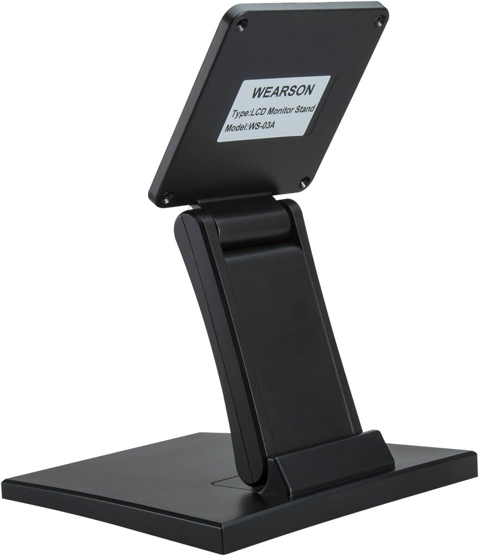 Wearson Verstellbarer LCD Monitor Ständer Halterung Faltbar VESA Monitor Desk Ständer mit VESA Loch