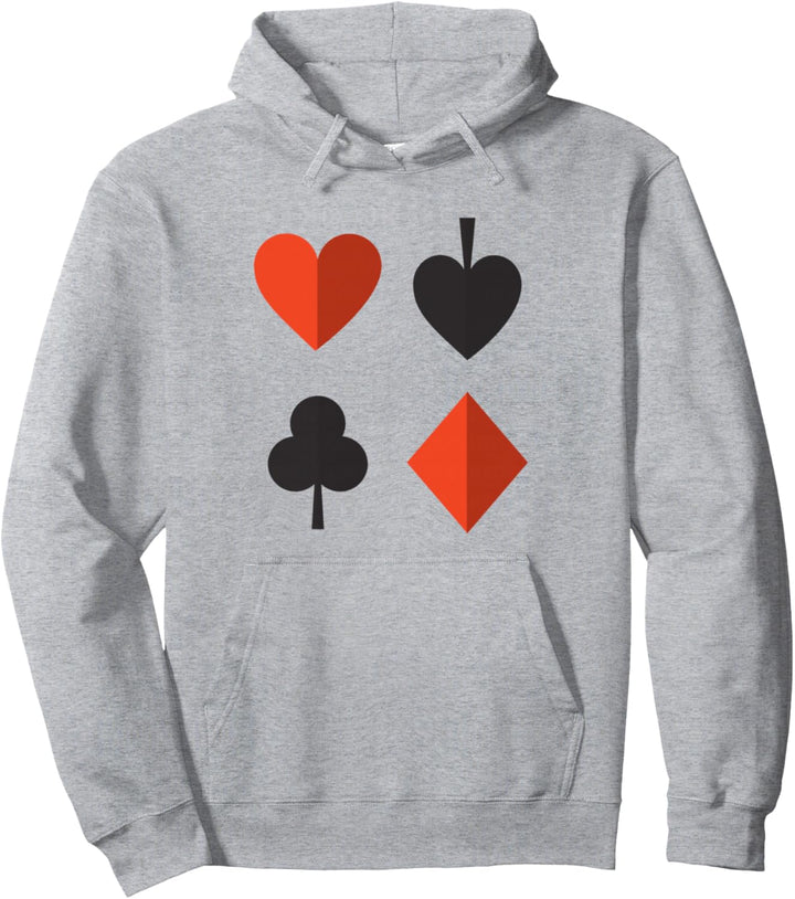 Spielkarten passen zu Ace Hearts Clubs Diamonds Pullover Hoodie