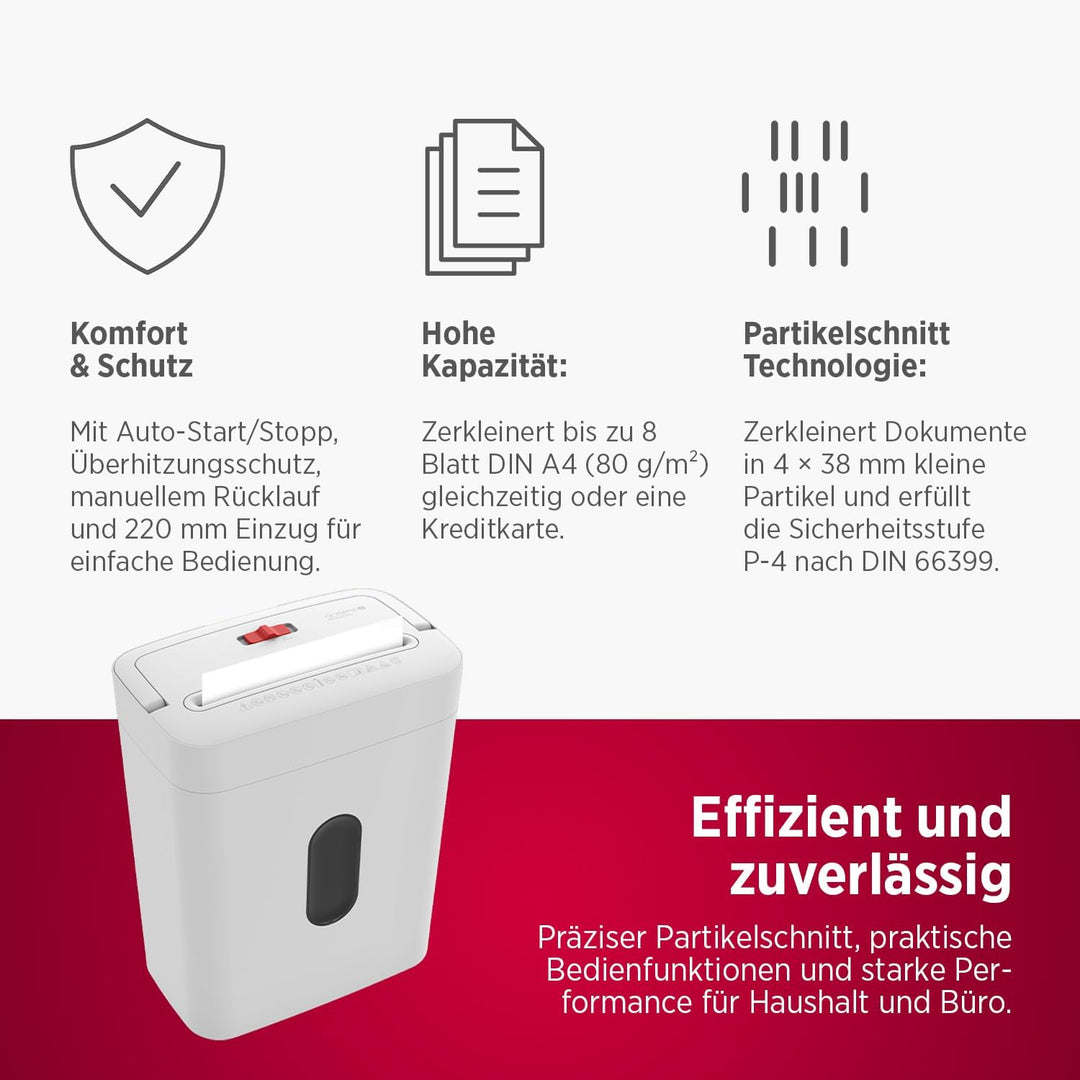 OLYMPIA PS 54 CC Pro Aktenvernichter | Papierschredder mit Partikelschnitt 4×38 mm | Schredder Akten