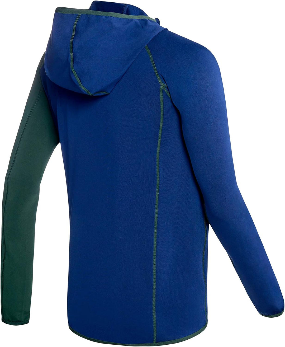 Black Crevice Herren Microfleece Jacke Second Layer Midlayer Kapuze BCR297879 steel blue/forest gree
