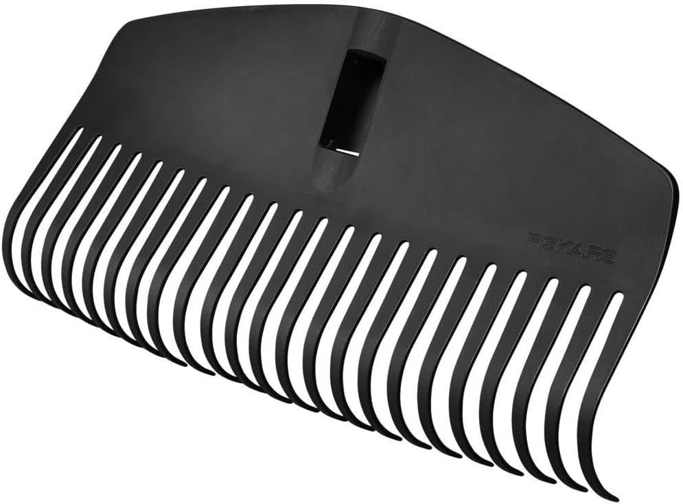 Fiskars Laubbesen-Kopf, 23 Zinken, Verbindbar mit Fiskars Solid Stiel, Breite: 42 cm, Kunststoff-Zin