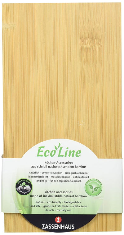 Zassenhaus Eco Bambus Messerblock ohne Messer, Holz, herausnehmbarer Borsteneinsatz, 12x23 cm, für 8