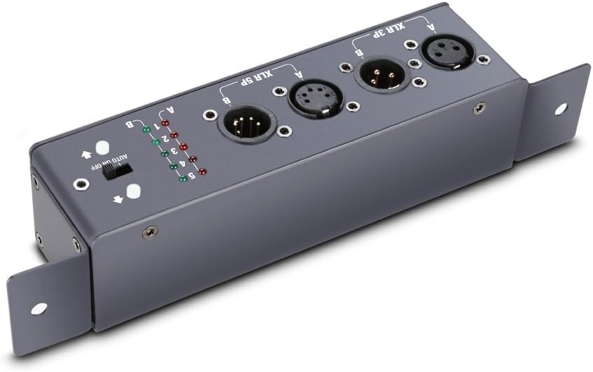 Palmer MCT DMX - Kabeltester für 3-Pol / 5-Pol DMX- und XLR-Kabel, grau Grey 1U, Grey 1U