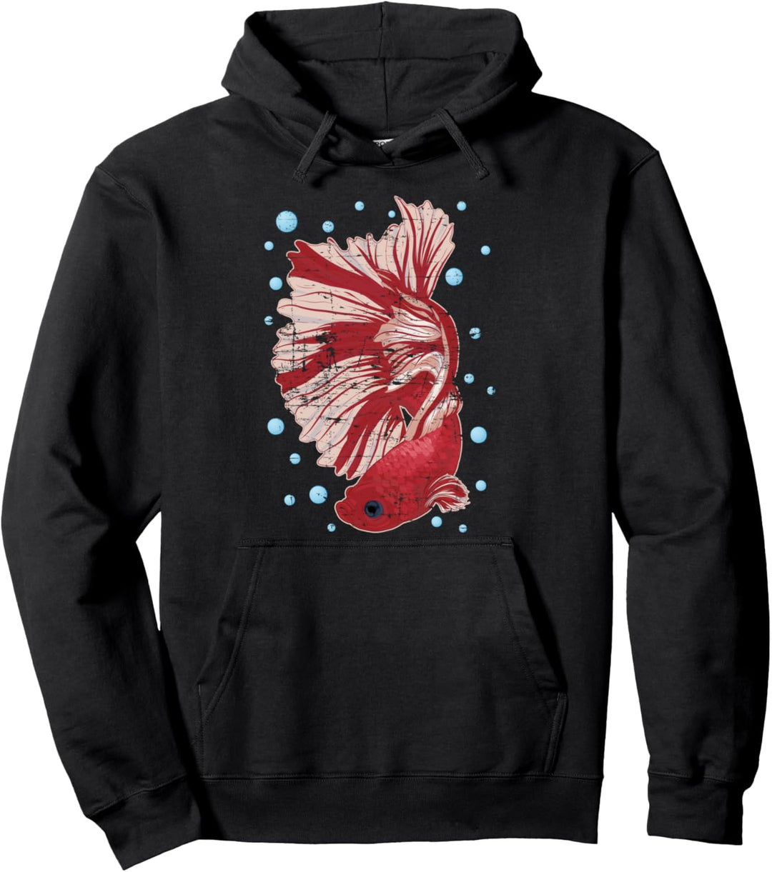Aquarium Siamesischer Kampffisch Meerestier Betta Fisch Pullover Hoodie