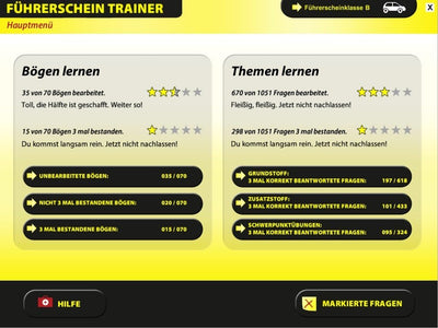 Führerschein Trainer 2025 - Original amtlicher Fragebogen