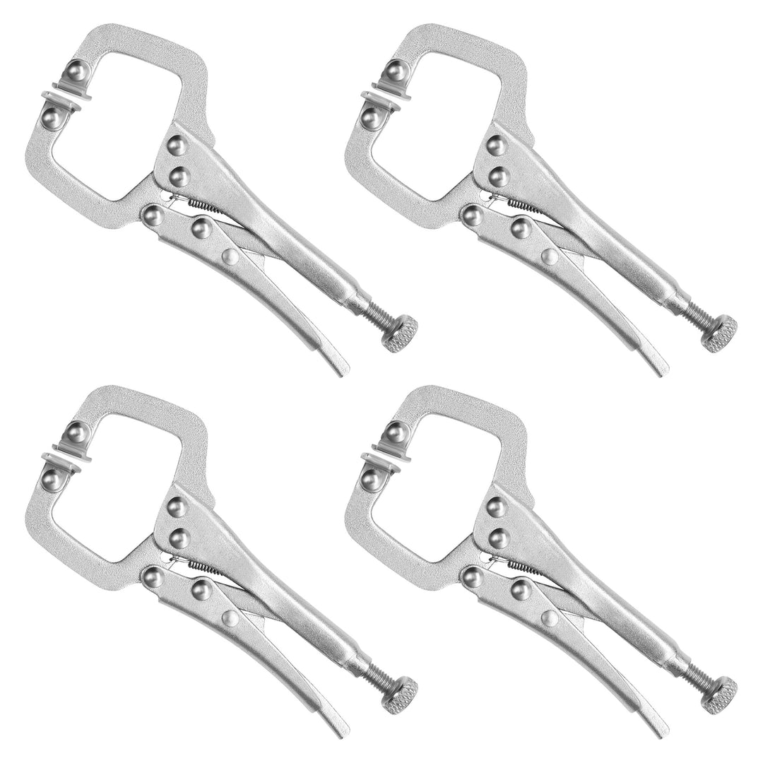 Kurtzy 13,3 cm Schraubzwingen Klemmzwingen Metall Schnellspannzwingen Set Verstellbar mit Schraube S