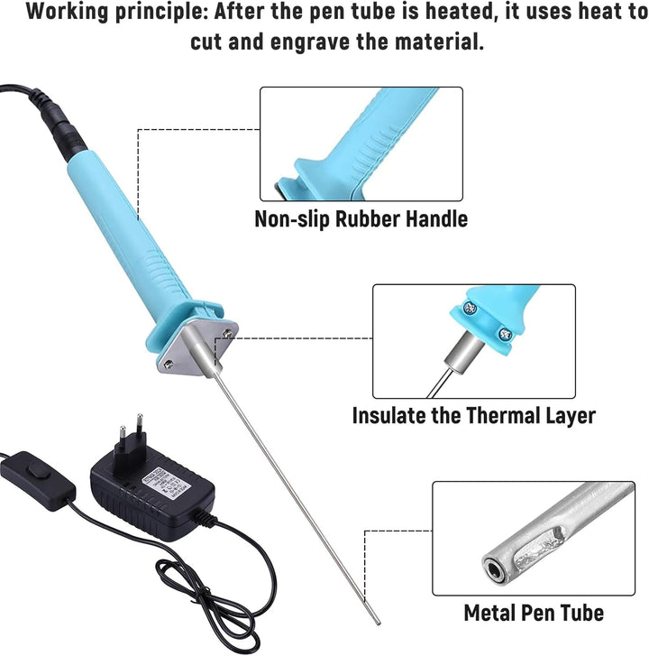 18W 10CM Elektrischer Styroporschneider, Elektrisches Styropor-Schneidwerkzeug AC110-240V Foam Cutte