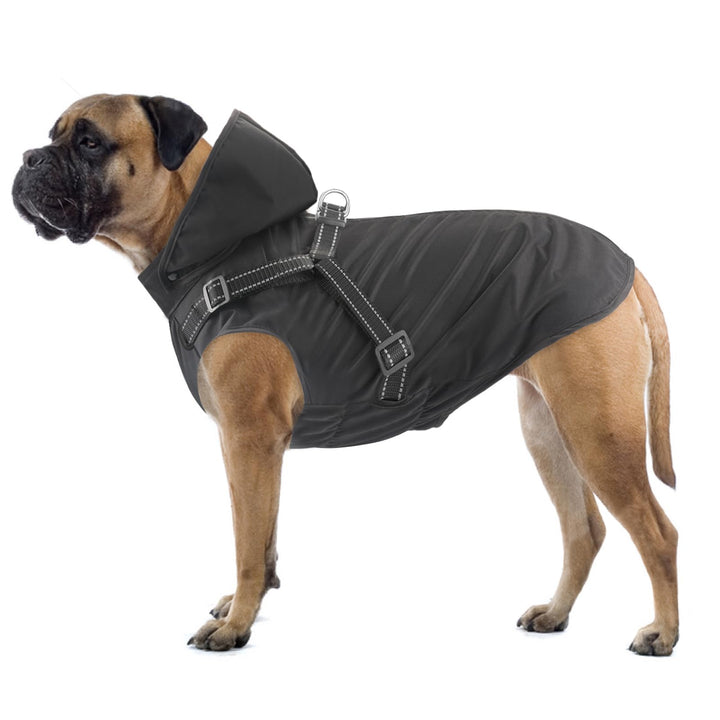 Hunde Regenmantel Wasserdichter Hunde Kapuzenpullover Reflektierender Hunde Regenmantel mit Kapuze V