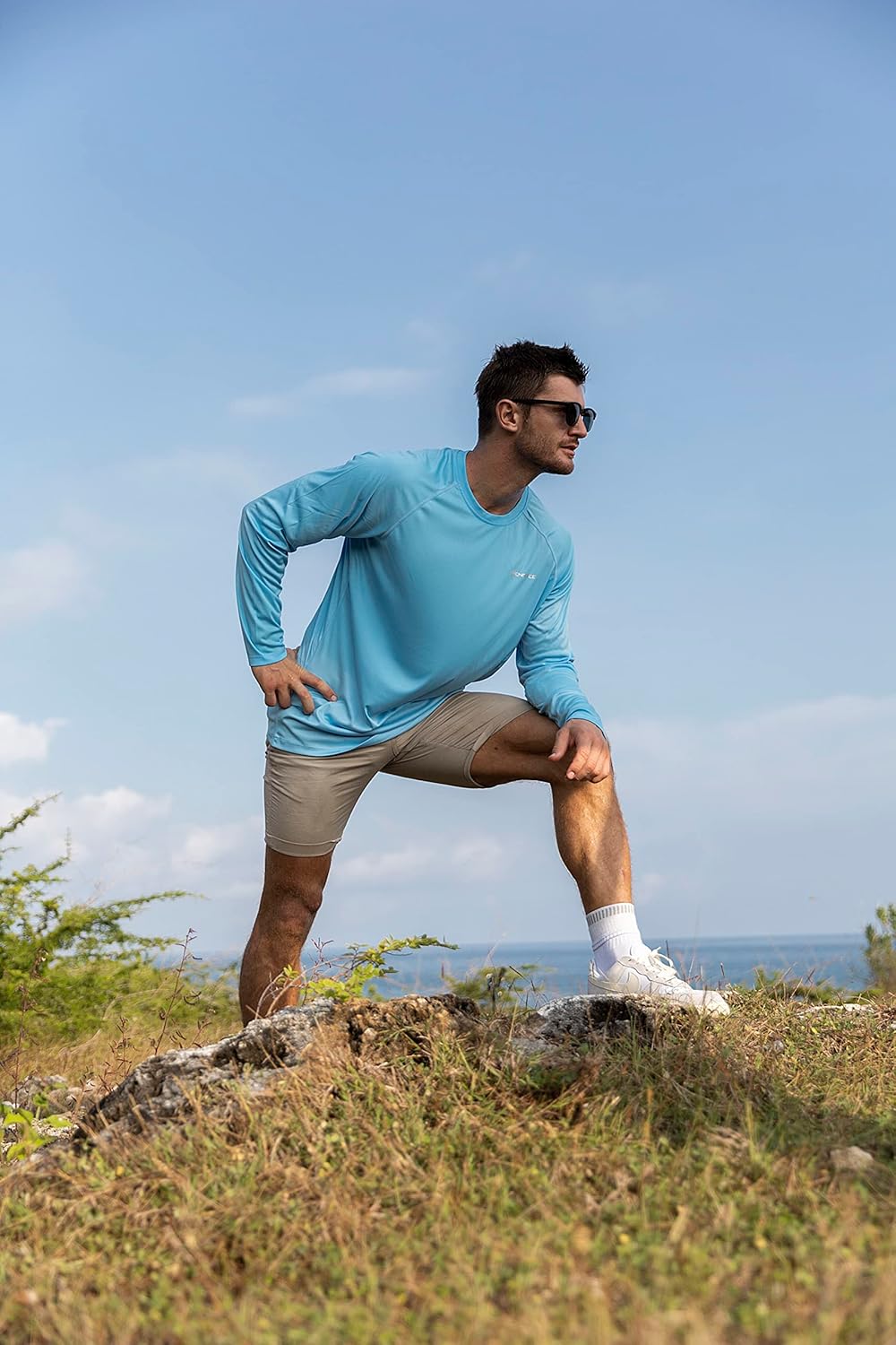 ZENGVEE 3er Pack Rashguard Herren, UPF 50+ UV Schutz Shirt Herren Schnelltrocknend Leicht Atmungsakt