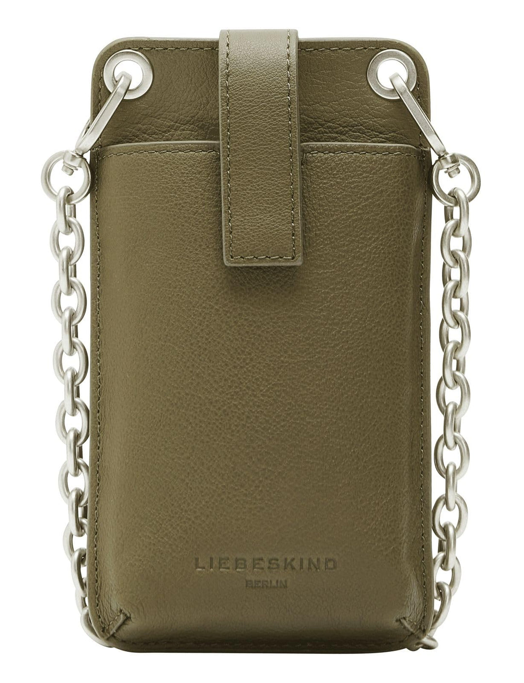 Liebeskind Damen Basics Mobile Pouch Neck Accessories Olive Paste, Olive Paste