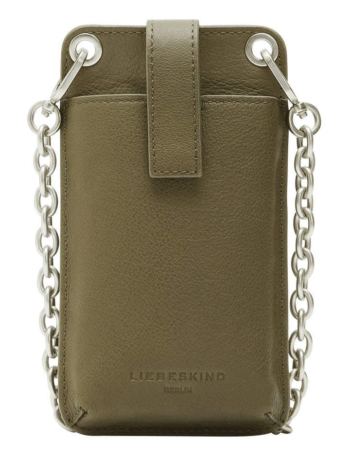 Liebeskind Damen Basics Mobile Pouch Neck Accessories Olive Paste, Olive Paste