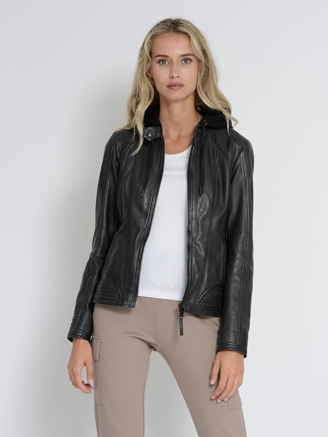 MUSTANG Damen Lederjacke 31022243 3XL anthra, 3XL anthra