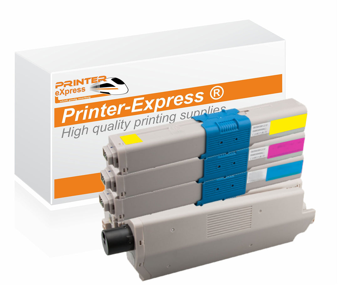PRINTER eXpress XL Toner 4er Set ersetzt Oki C301, C321, 44973536, 44973535, 44973534, 44973533 für