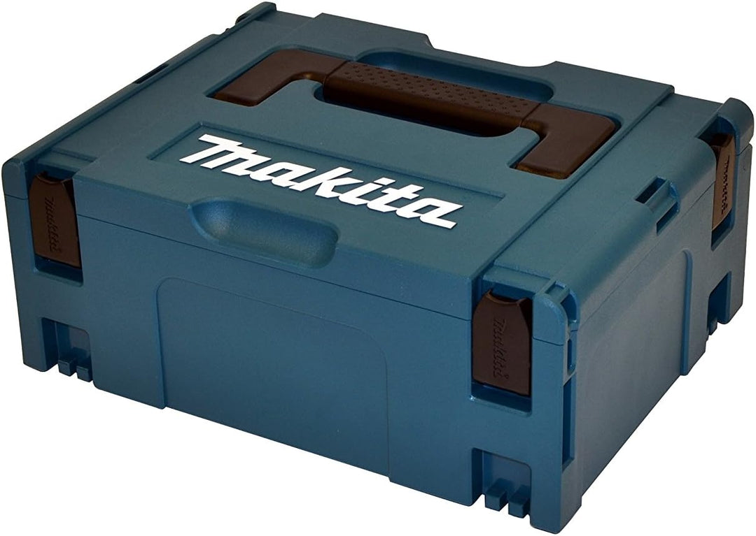 Makita Akku-Exzenterschleifer, (18 V im Makpac mit 2 Akkus 4,0 Ah + Ladegerät), DBO180RMJ mit 2x Akk