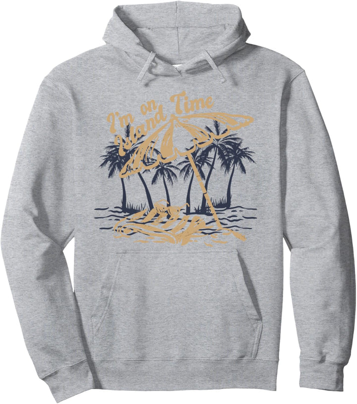 Strandinsel Tropisch Strand Insel Handtuch Palme Pullover Hoodie