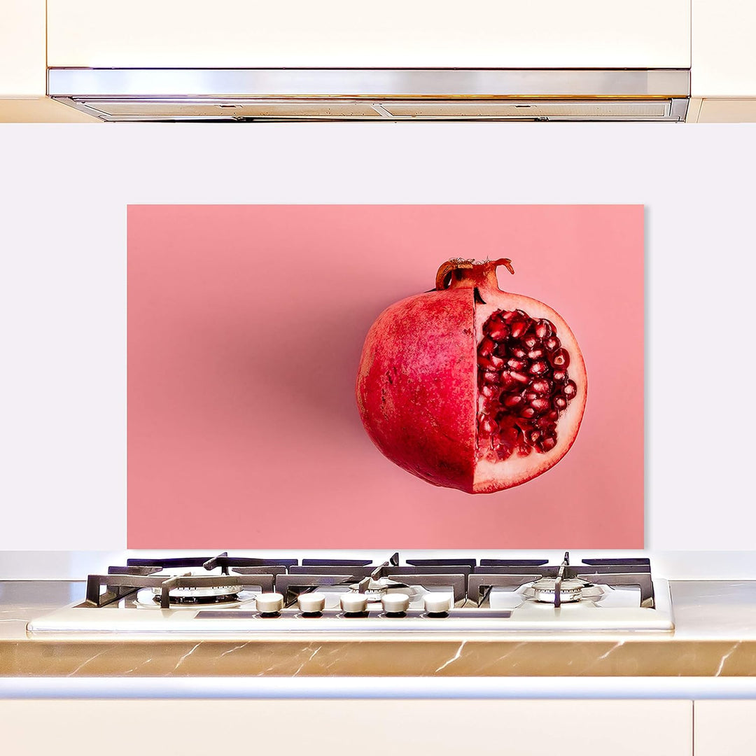 Cuadros Lifestyle Küchen Spritzschutz „Granatapfel“ | Küchenrückwand | Alu-DiBond | Fliesenschutz fü