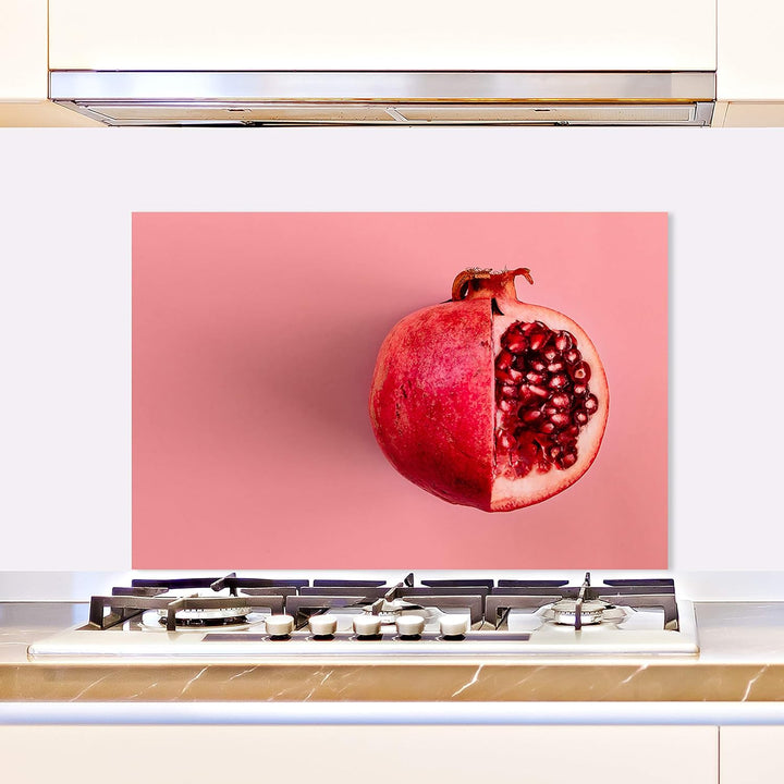 Cuadros Lifestyle Küchen Spritzschutz „Granatapfel“ | Küchenrückwand | Alu-DiBond | Fliesenschutz fü