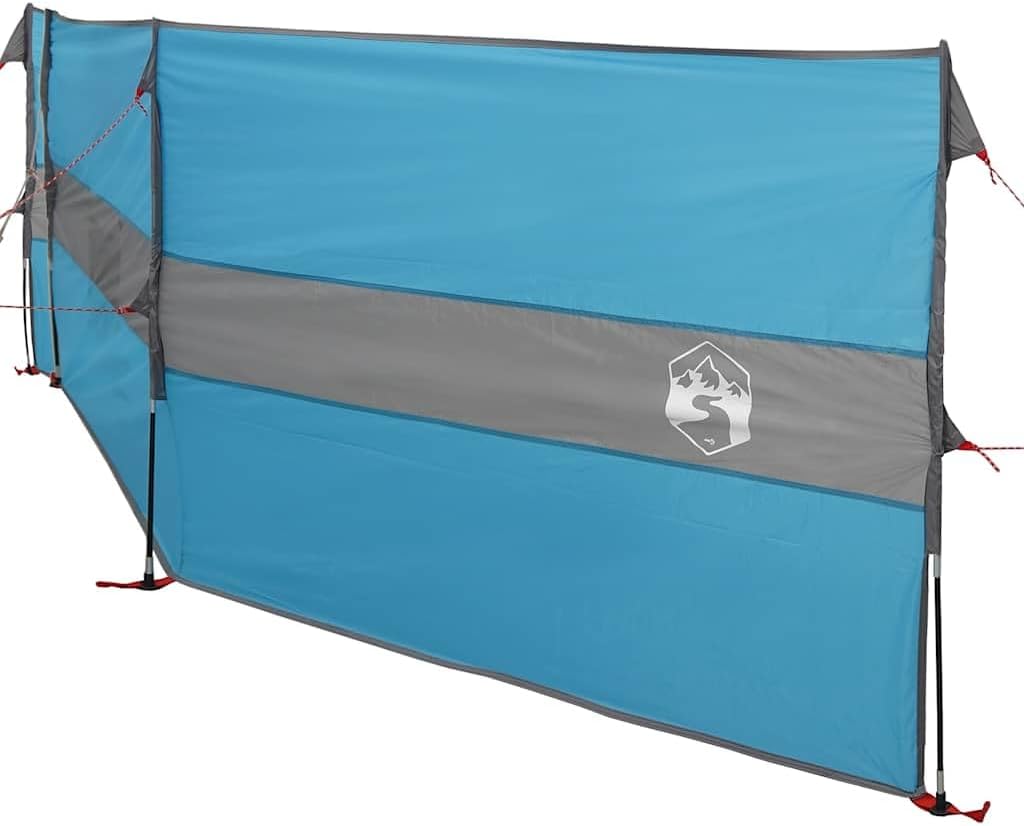 Gecheer Camping Windschutz Strand Windschutz Windschutz für Camping Blau 490x123 cm Wasserdicht 490