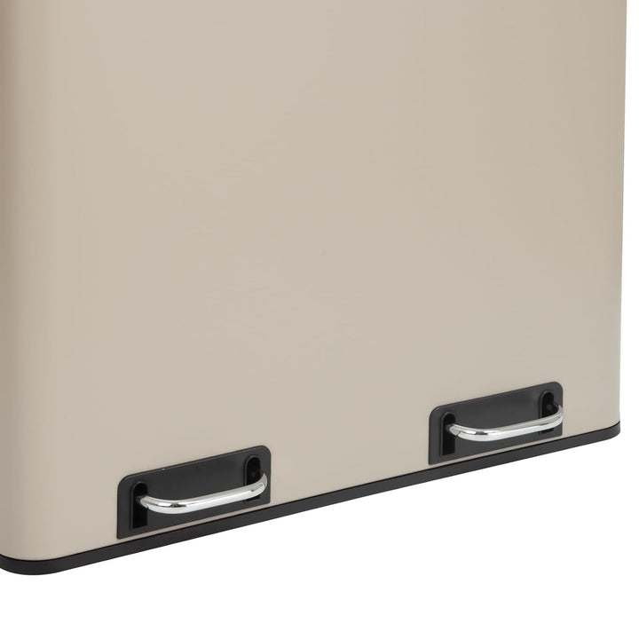 SVITA TM2X24 Treteimer 48 Liter Abfalleimer 2 x 24 Liter Mülleimer Küche Design Mülltrennung Papierk