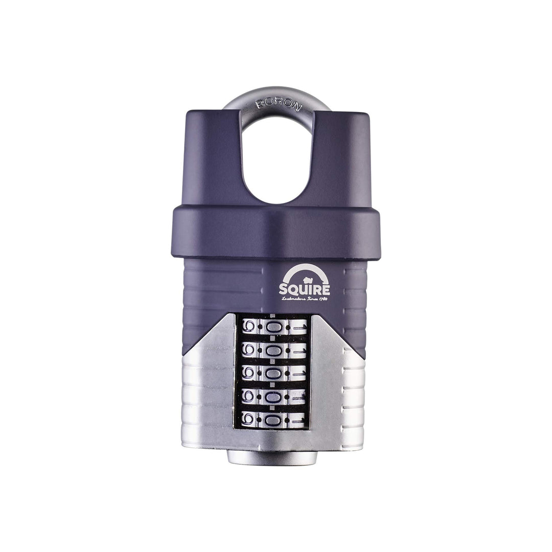 SQUIRE 60CS Vulcan Combi 60 C/S Hochsicheres Vorhangschloss, blau, 60 mm 60 mm Geschlossener Bügel,