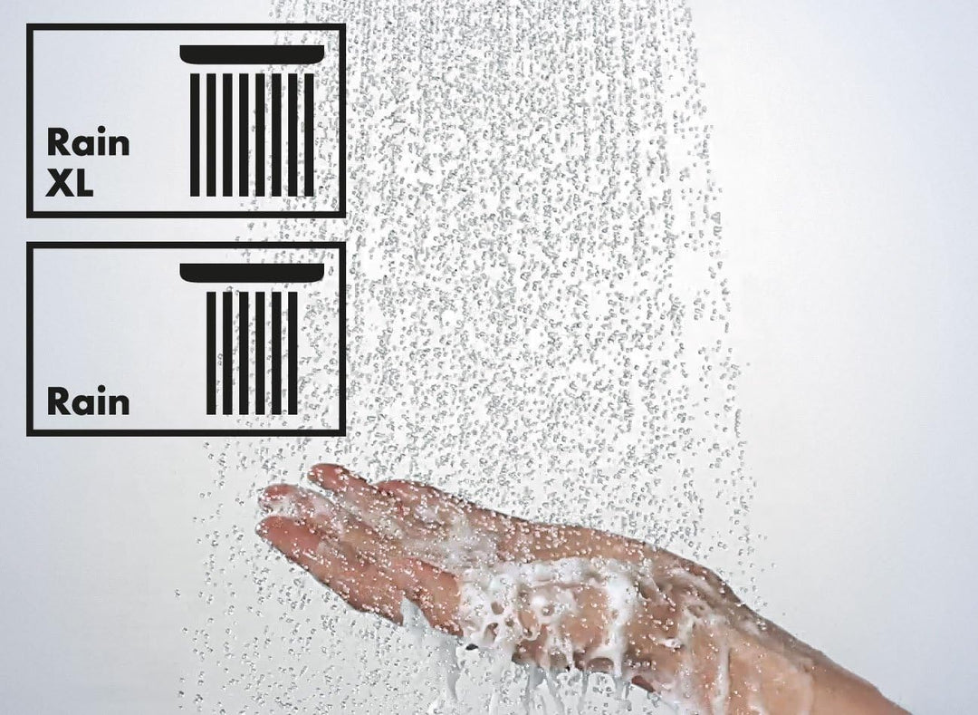 hansgrohe Croma Select E 180 Duschkopf, Kopfbrause mit 2 Strahlarten, Weiss/Chrom 2 Strahlarten Weis