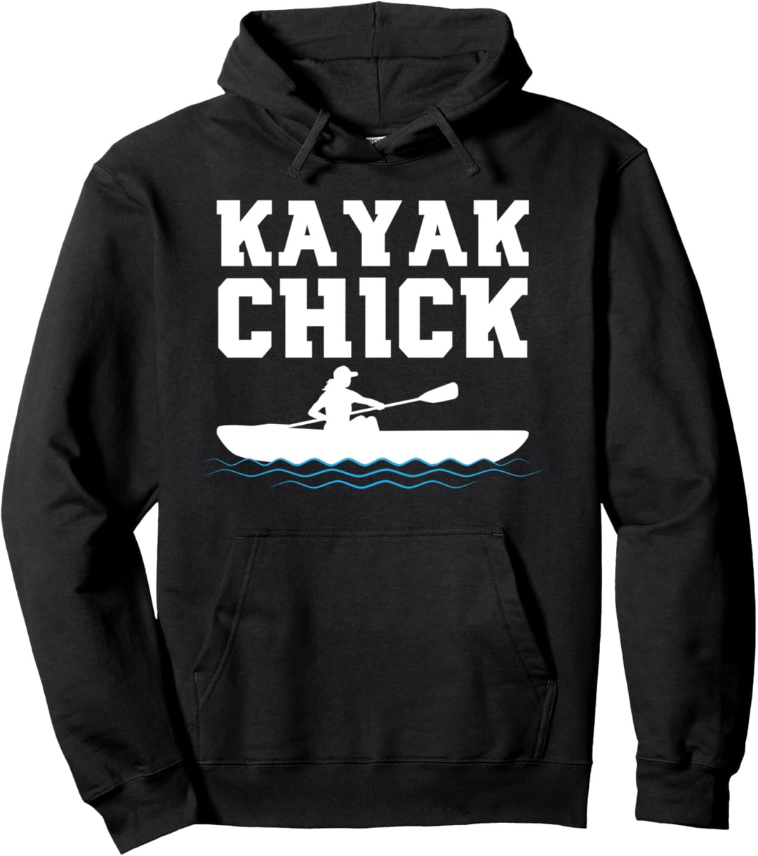 Kajak Kanu Frauen Paddlerin Geschenk für Kanutin Pullover Hoodie