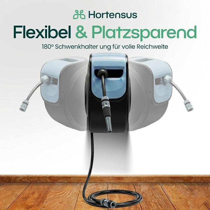Wandschlauchbox 15 m Gartenschlauchtrommel | Schlauchaufroller
