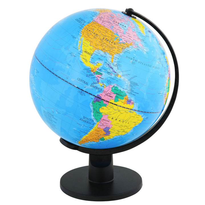 TOPGLOBE 30cm Globus Weltkugel pädagogische Politische Karte - Englischer Sprache, 30cm
