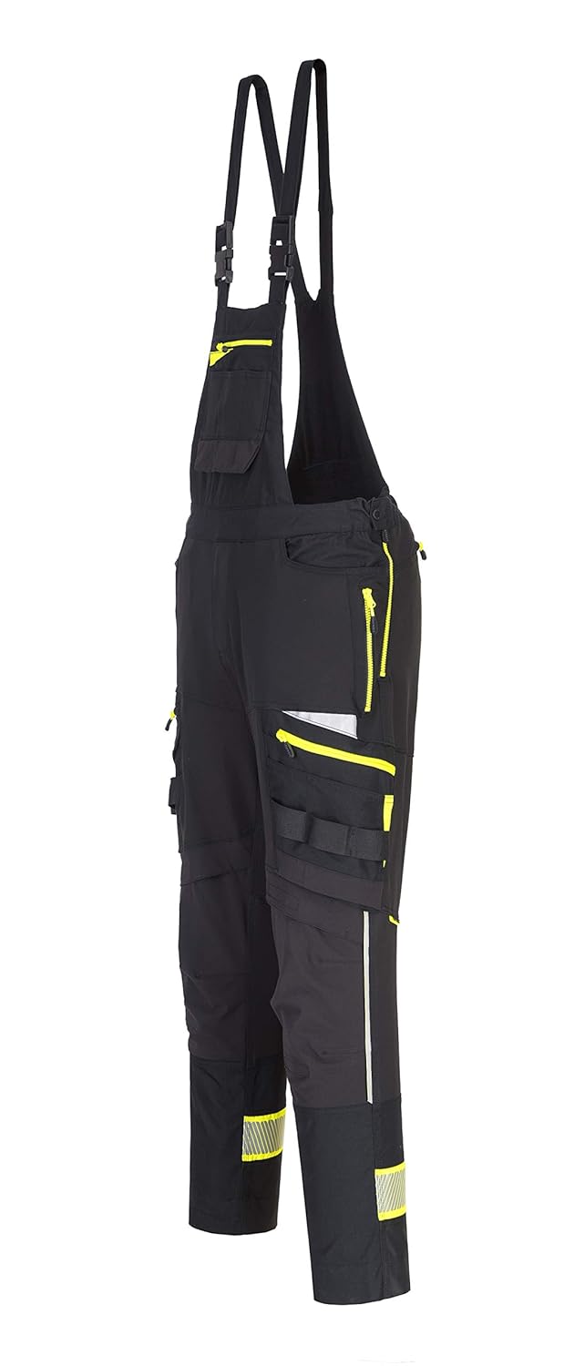 Portwest DX4 Latzhose, Grösse: XL, Farbe: Schwarz, DX441BKRXL Schwarz XL, Schwarz XL