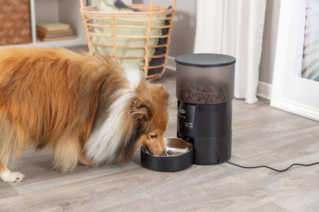 TRIXIE Futterautomat TX-C Smart 3.0L für Hunde & Katzen – programmier- und steuerbarer Futterspender