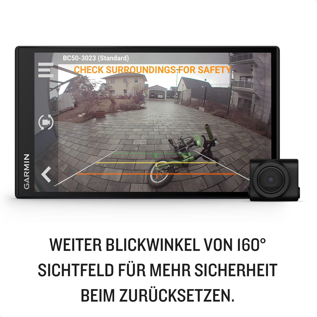 Garmin BC 50 – Drahtlose Rückfahrkamera mit 720p HD-Auflösung und Bildübertragung auf kompatible Gar