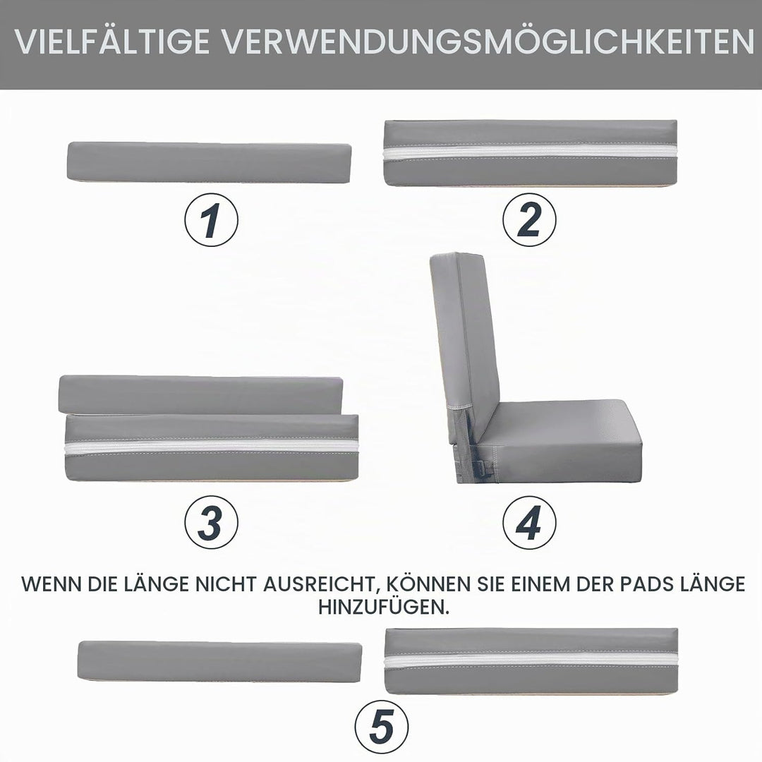 Sitzerhöhung Stühle Kind für Den Tisch, PU waschbar 2 Stücke Riemen Sicherheitsschnalle Kinder Boost