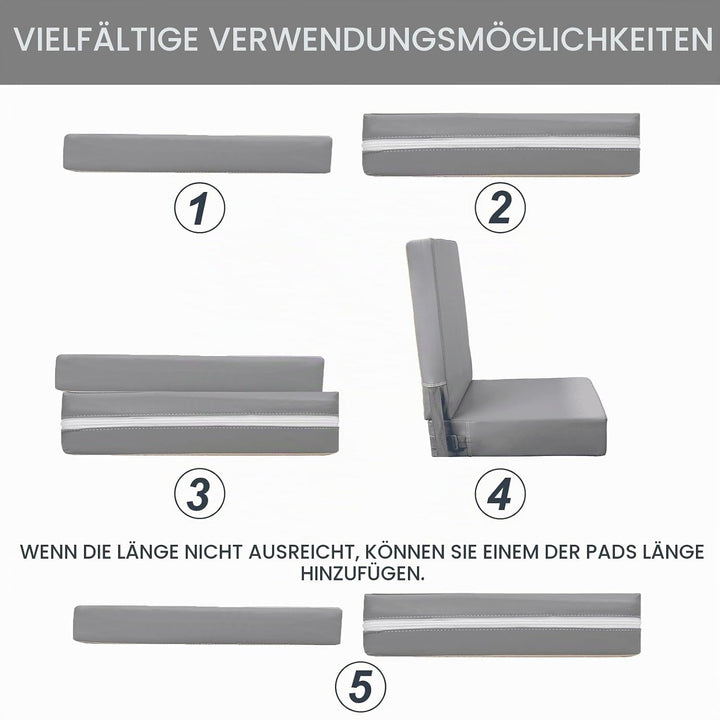 Sitzerhöhung Stühle Kind für Den Tisch, PU waschbar 2 Stücke Riemen Sicherheitsschnalle Kinder Boost