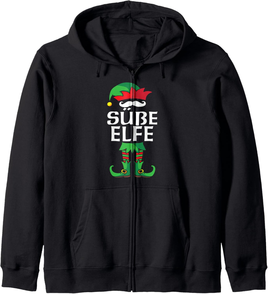 Süsse Elfe Partnerlook Familien Outfit Weihnachten Kapuzenjacke
