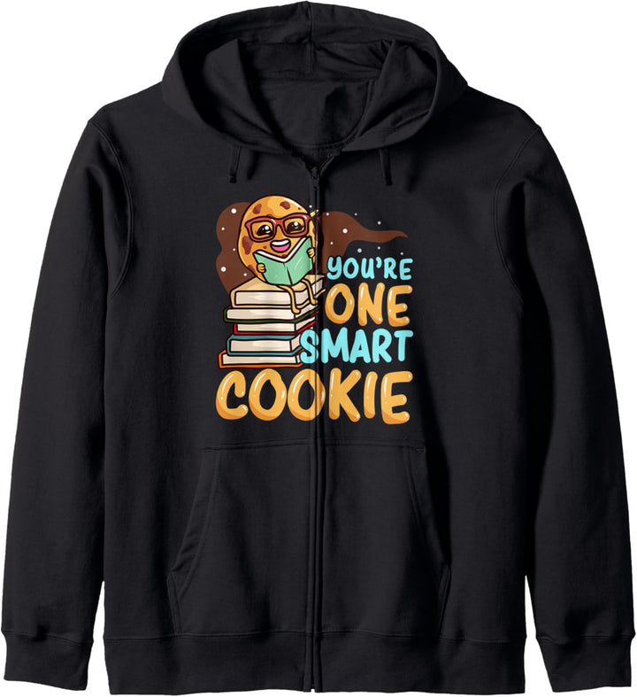 You're One Smart Cookie Book Lover Cupcake Bookworm Baker Kapuzenjacke
