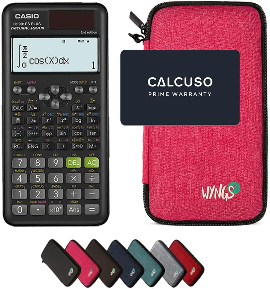 CALCUSO Sparpaket: Casio FX-991ES Plus 2nd Edition technisch-wissenschaftlicher Taschenrechner + WYN
