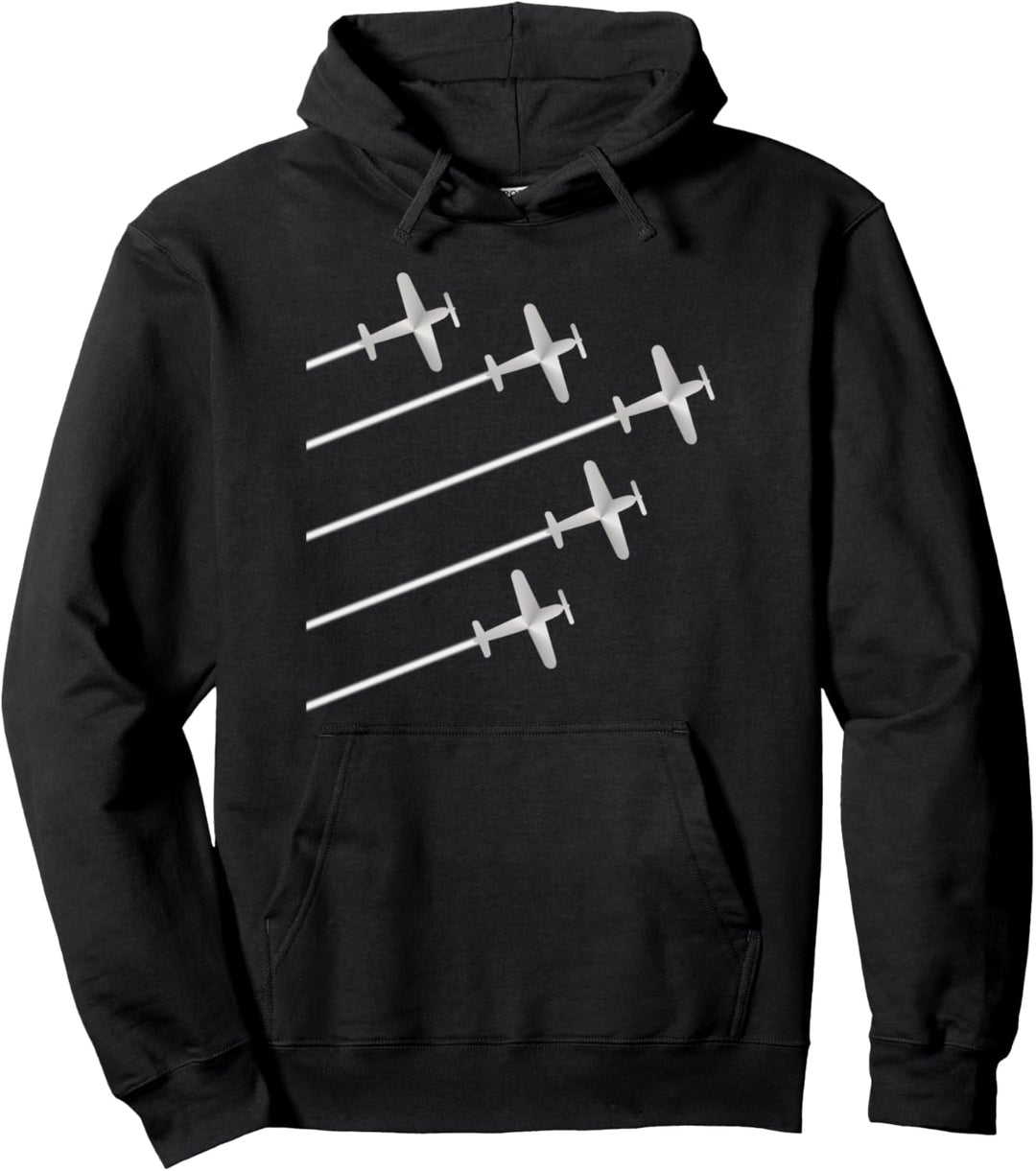 Flugzeuge fliegen mit Contrails Geschenk für Pilot  Pullover Hoodie