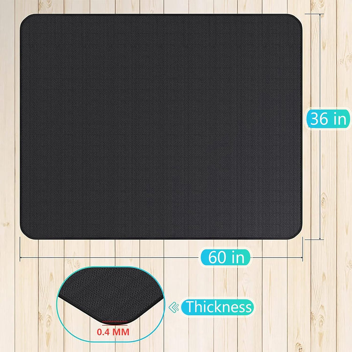 UBeesize Thickened 152x91cm unter Grill Matte für Outdoor-Grill, feuerfeste Matte für Rasen, Raucher