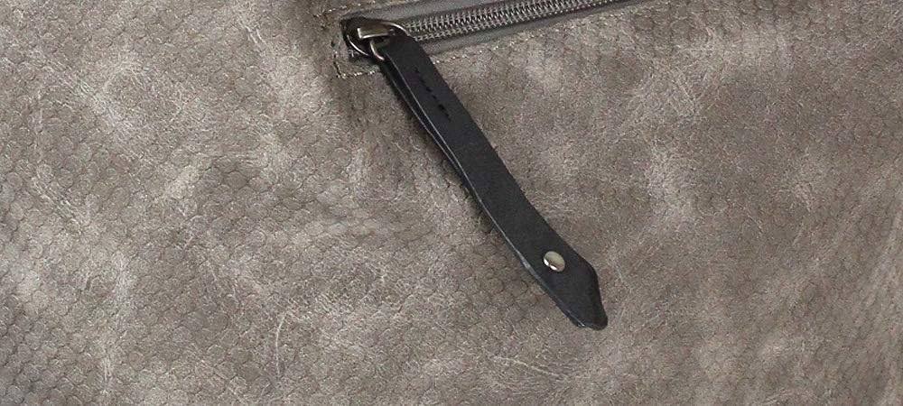 Jennifer Jones Modische Schultertasche Umhängetasche Grosser Shopper (Grau), Grau