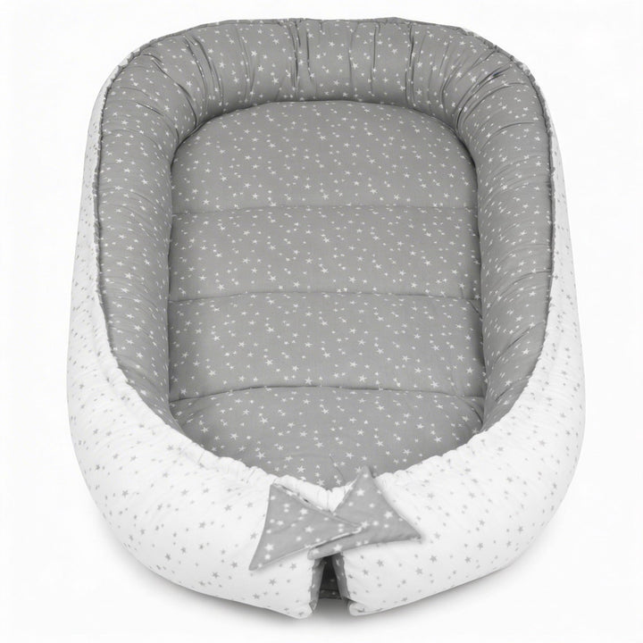 PaLulli 120x60 cm Babynest Babynestchen XXL Babykokon 2seitig 100% Baumwolle Kissen Nestchen für Bab