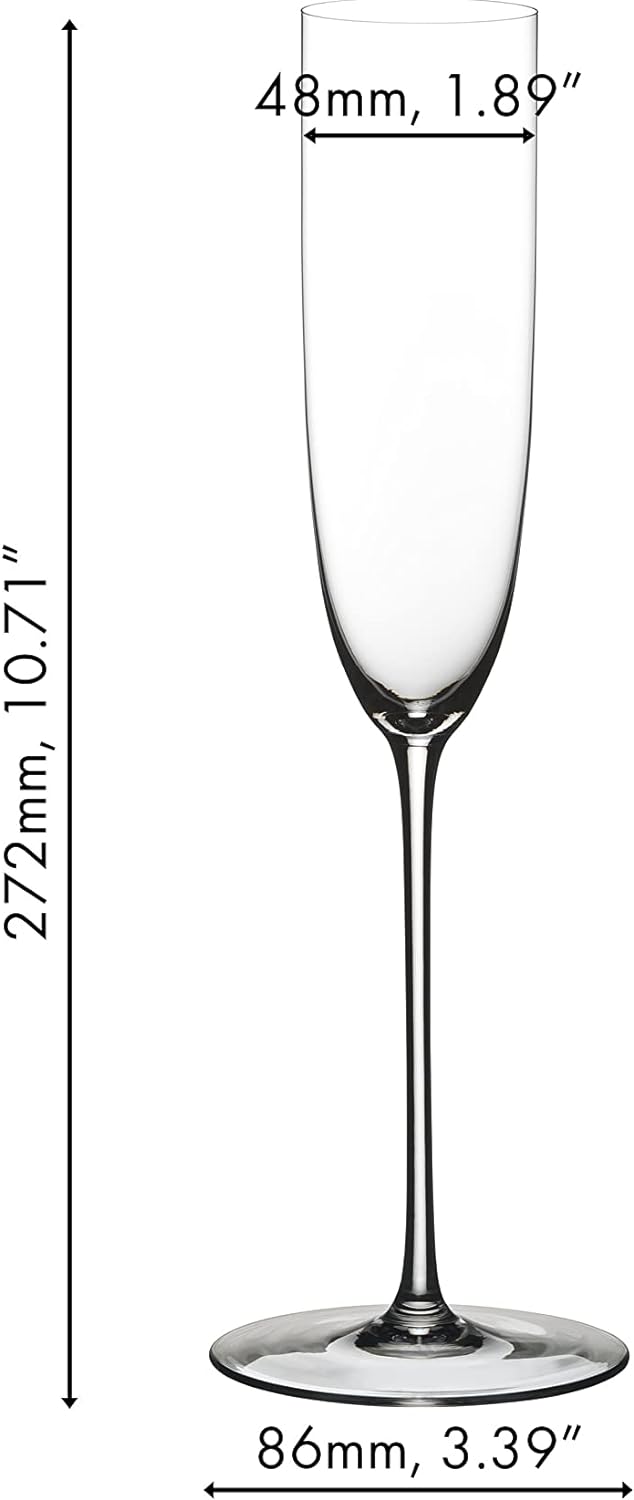 Riedel Superleggero Champagnerflöte, transparent Champagnerglas, Champagnerglas