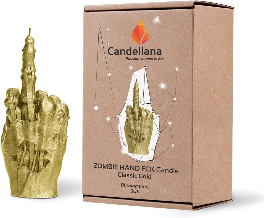 Candellana Zombie Deko Kerze - Zombie Hand Deko - Halloween Deko Hand - Gothic Deko - Grunge Deko Ke